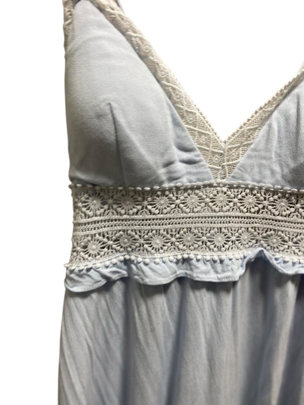 Selfie Leslie Desert Rose Maxi Dress Ice Blue Size XL Cottagecore Spring Boho - Picture 8 of 16